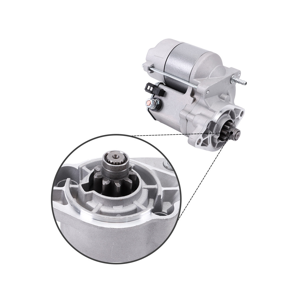 Starter Motor 12V 9T 428000-5401 for Kubota D902 D1105 D1005 Engine - Detail