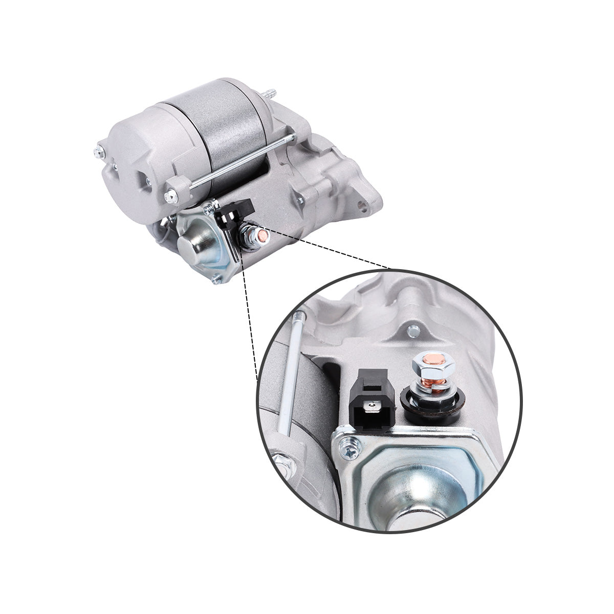 Starter Motor 12V 9T 428000-5401 for Kubota D902 D1105 D1005 Engine - Sinocmp