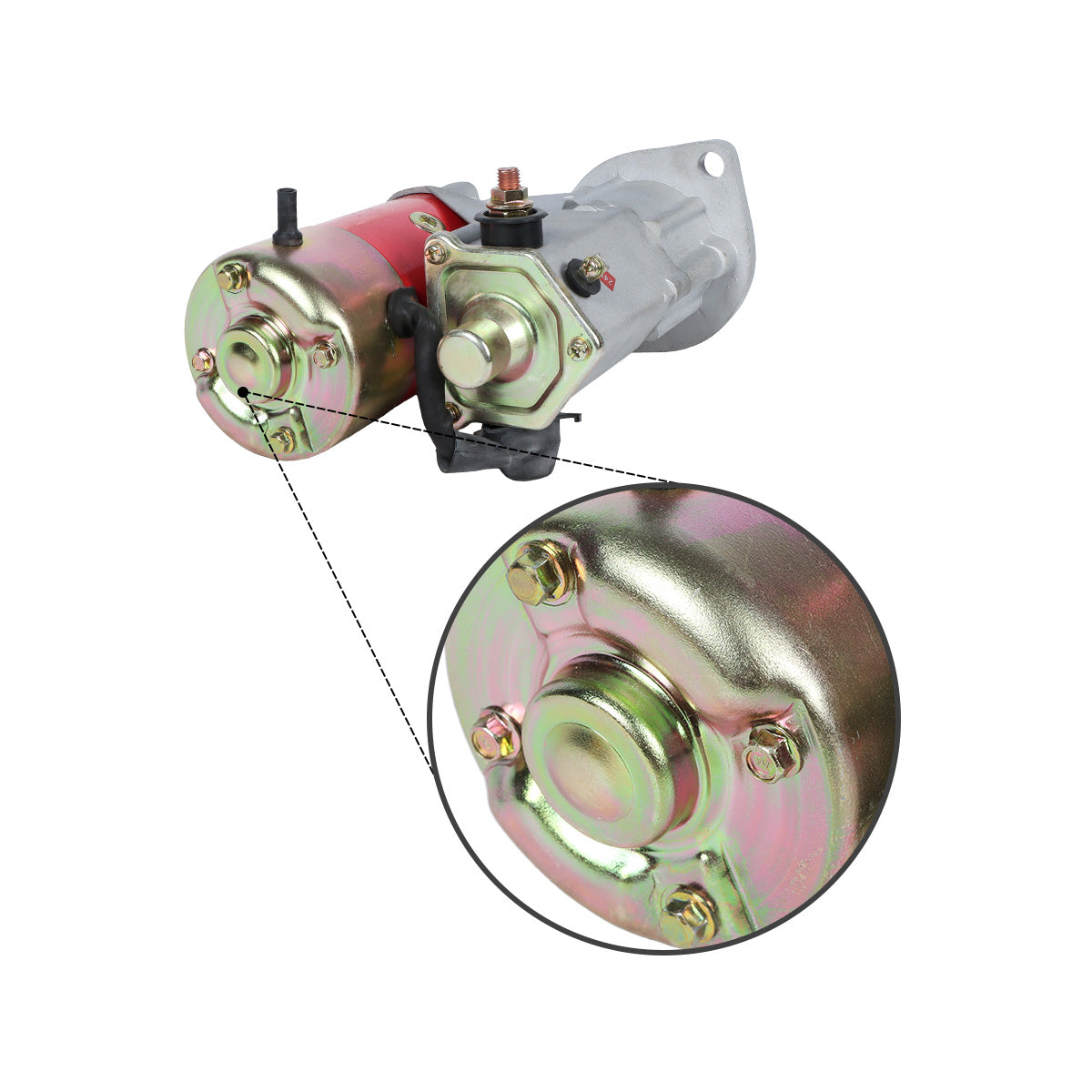 Motor de arranque 24V 11T 4.5KW 600-863-3210 para escavadeira KOMATSU PC60-7 PC130-7 - Detalhe