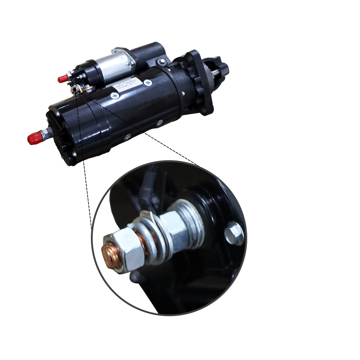 Motor de partida 3938502 para motor Cummins 6CT8.3 - Sinocmp