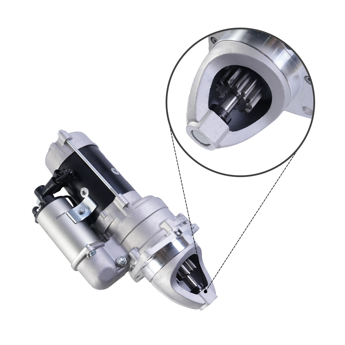 Starter Motor 600-813-4650 600-813-4651 600-813-4652 for Komatsu Loader WA250 6D105 Engine - Sinocmp