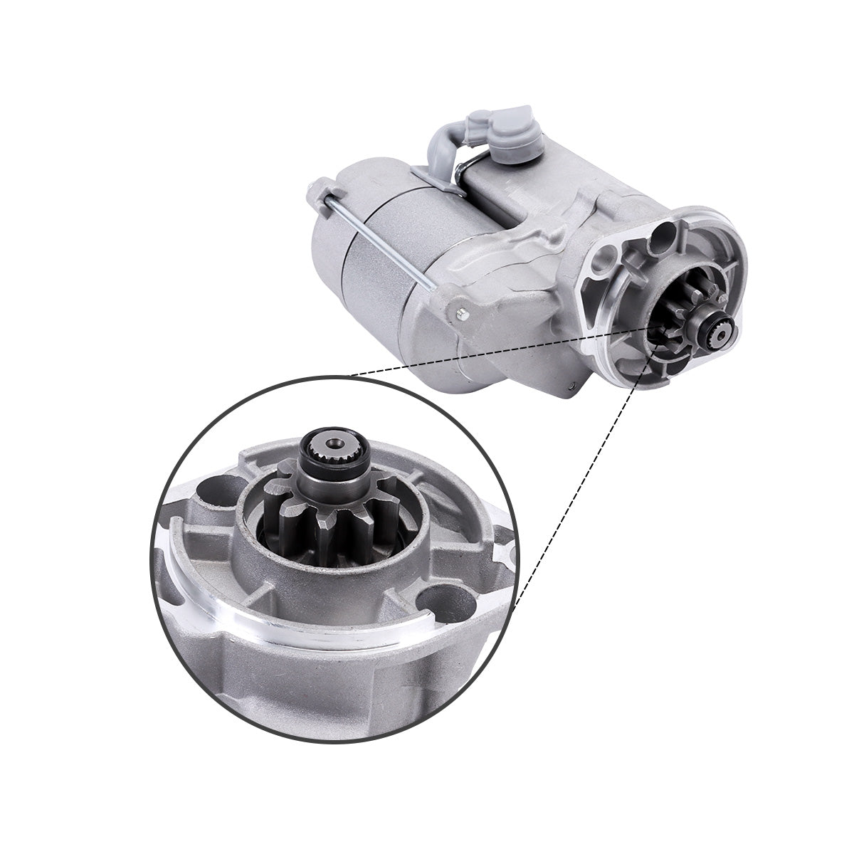 Starter Motor TC620-16800 128000-2130 228000-2050 12V 1.4kW 9T for Kubota Tractor L3301 L3301DT L3301F L3301H L3302 - Detail