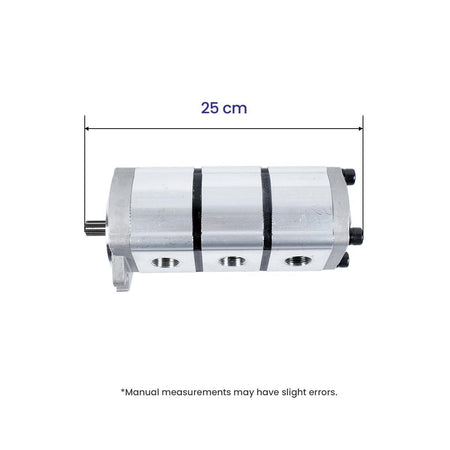 Triple Hydraulic Gear Pump PGP510888G3LP for AGT Skid Steer Loader KTT23 - Dimension