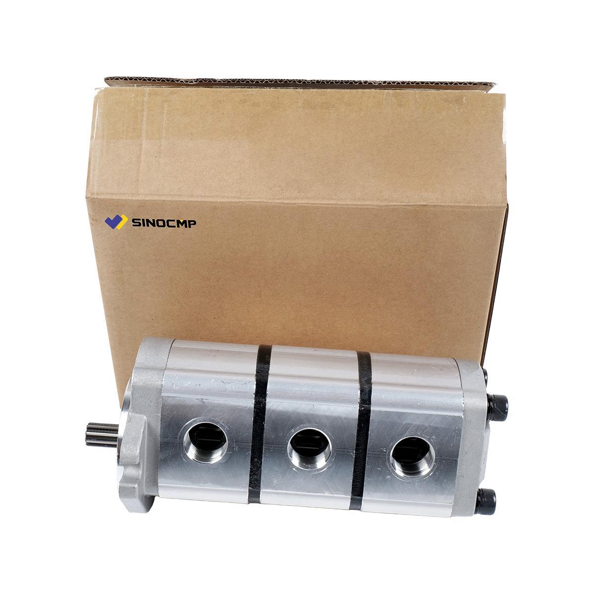 Triple Hydraulic Gear Pump PGP510888G3LP for AGT Skid Steer Loader KTT23 - Sinocmp Package