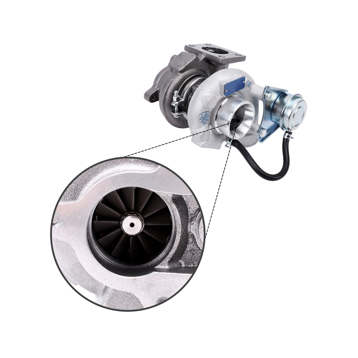 Turbo TD04HL4 Turbocharger 1J501-17013 1G574-17013 for Kubota V3800 Engine - Detail