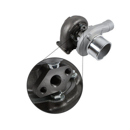 Turbocompressor 104-5857 para motor Caterpillar CAT 3116 3126 carregador 953C 938F - detalhe turbo