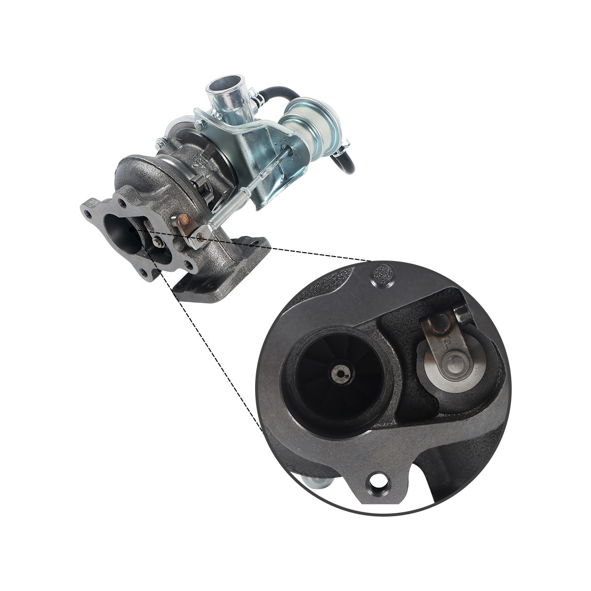 Turbo Turbocharger 1J807-17012 F31CAD-S0269B for Kubota Engine D1803-CR-TIE4 - Detail