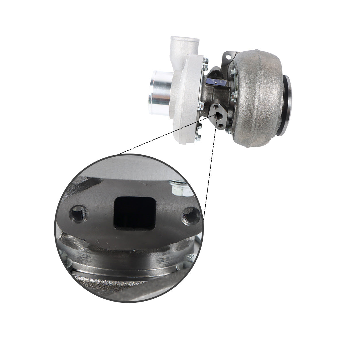 Turbo Turbocharger 454041-5001S RE47844 RE61594 for John Deere 4045T Engine - Detail