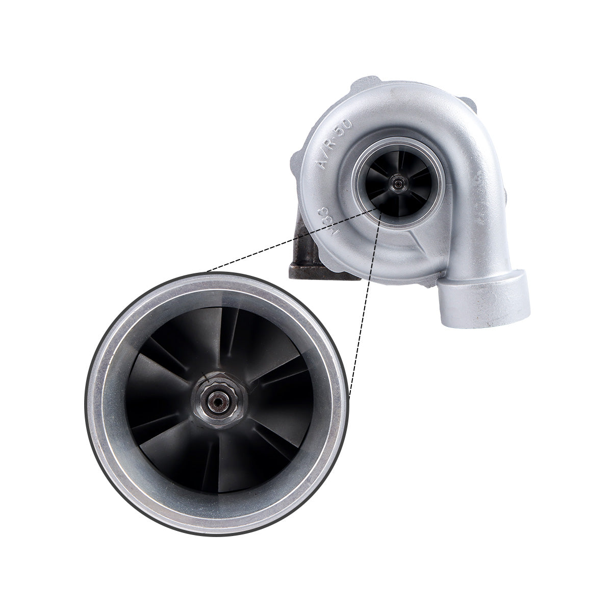 Turbo Turbocharger 466721-0002 for Daewoo DH300-5 Excavator D1146 Engine - Sinocmp