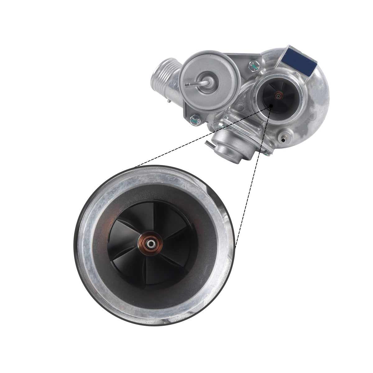 Turbo Turbolader 53249887401 für Volvo S60 V70 T5 RN2P24HT 2,4L Motor – Sinocmp