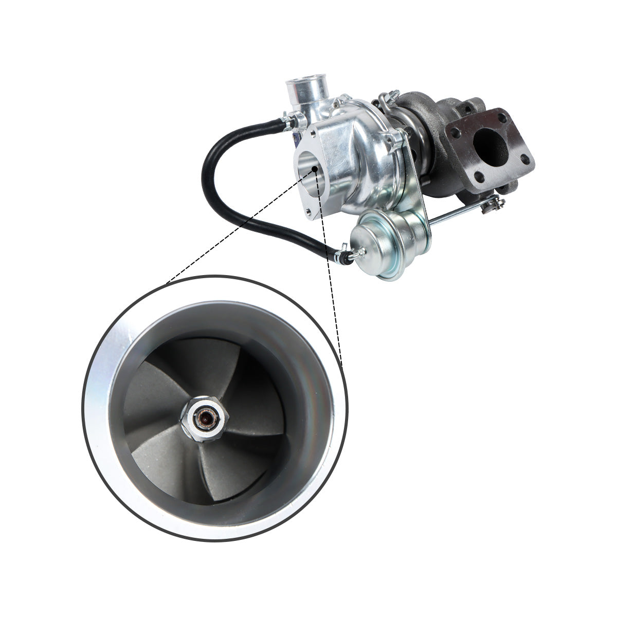 Turbocompressor 7000677 7020831 para carregador bobcat s160 s185 motor kubota v2607-sinocmp