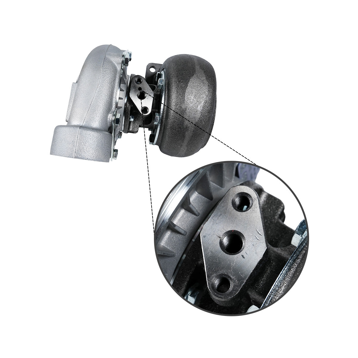 Turbo-Turbolader RE19778 AR63699 AR64626 R57715 SE500256 für John Deere – Detail