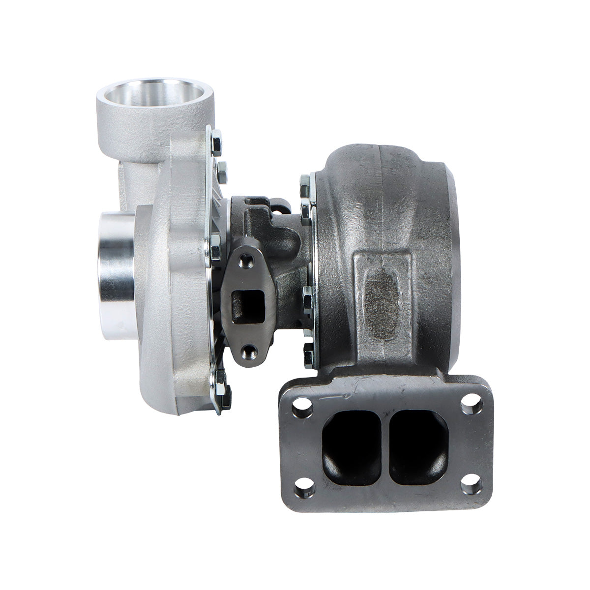 Seitenansicht des Turbo-Turboladers RE19784 für John Deere-Motor 6466 466 6,6 l