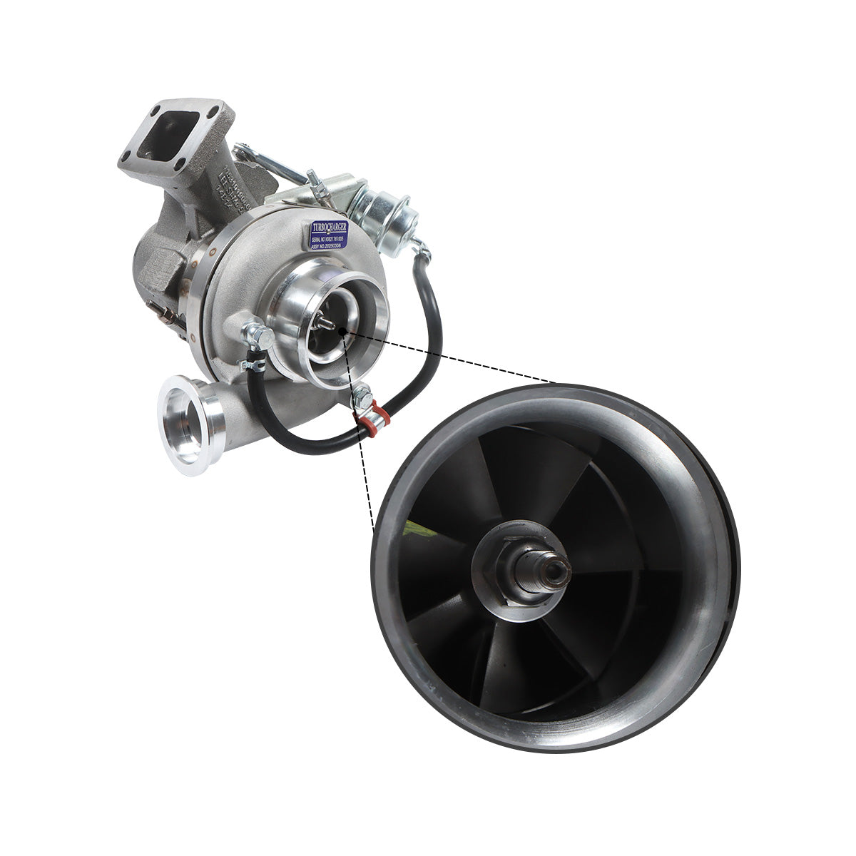Turbo Turbocharger VOE21761005 21761005 for Volvo Excavator EC220D EC235D ECR235D - Sinocmp