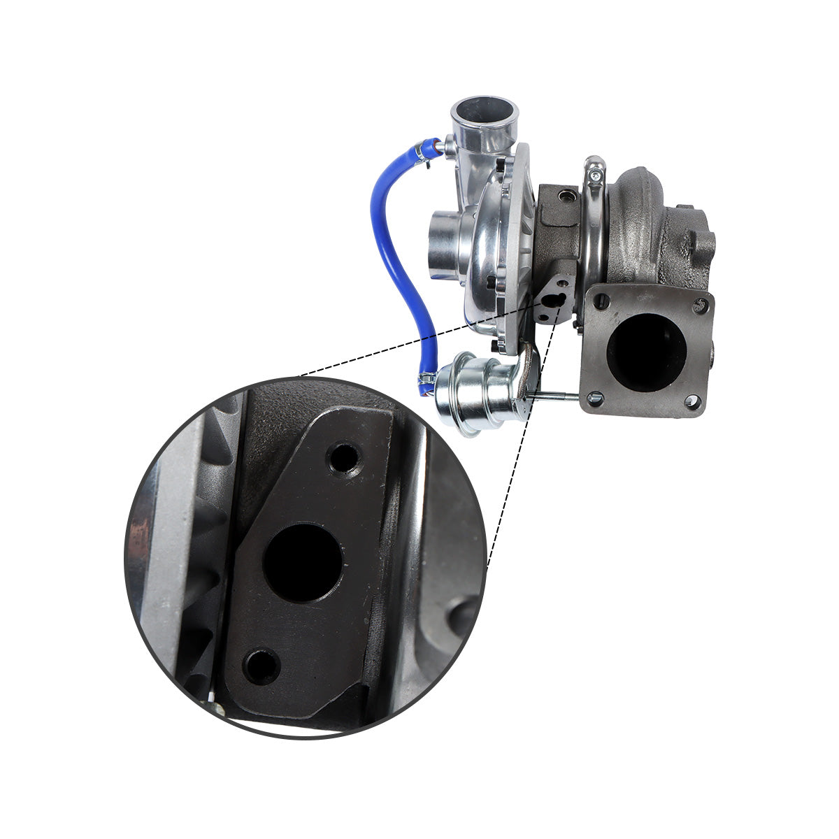 Turbo Turbocharger YM129935-18010 for Yanmar Engine 4TNV98T Komatsu Engine S4D98E - Turbo Detail