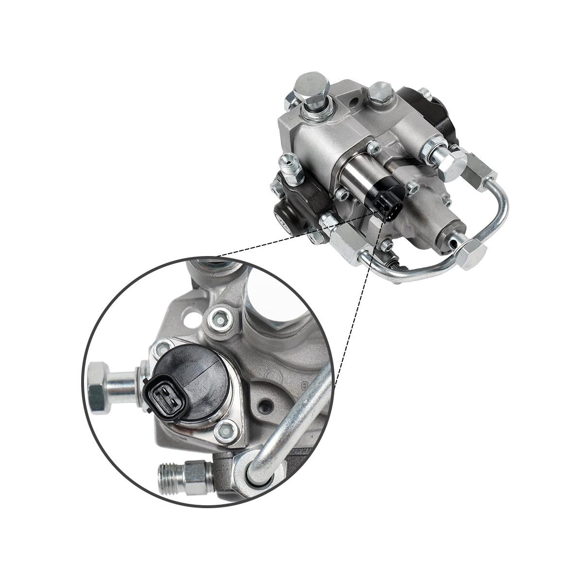 VH22100-E0580 294000-1550 Kraftstoffeinspritzpumpe für Hino J05E Motor Kobelco 230SR-3 Bagger – Steckerdetail