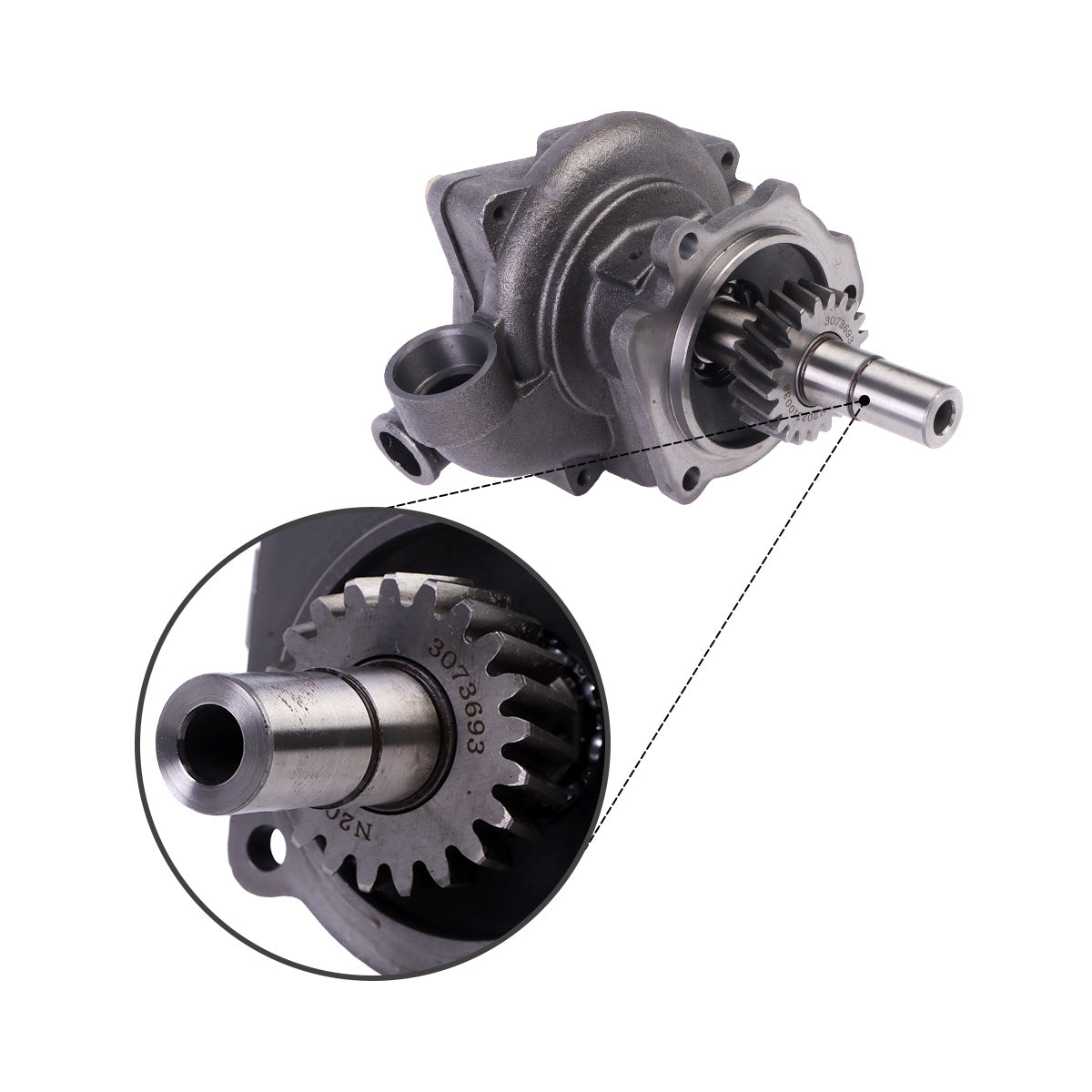 Pompe à eau 4955709 pour moteur Cummins M11 ISM11 - Sinocmp