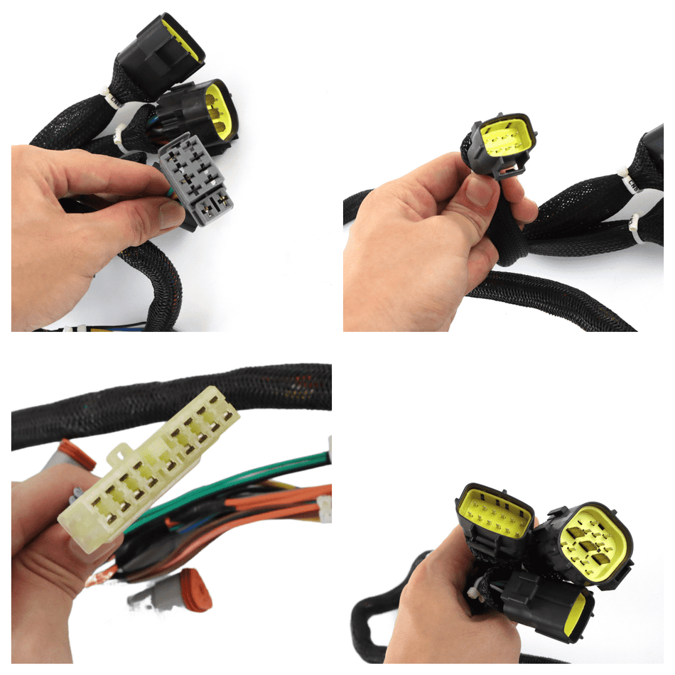 Wiring Harness 21N8-10052 HCE for Hyundai R290LC-7 Excavator - Plug Detail