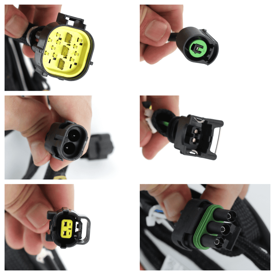 Wiring Harness 21N8-10071 HCE for Hyundai R140LC-7 R140LC-7A Excavator - Plug Detail