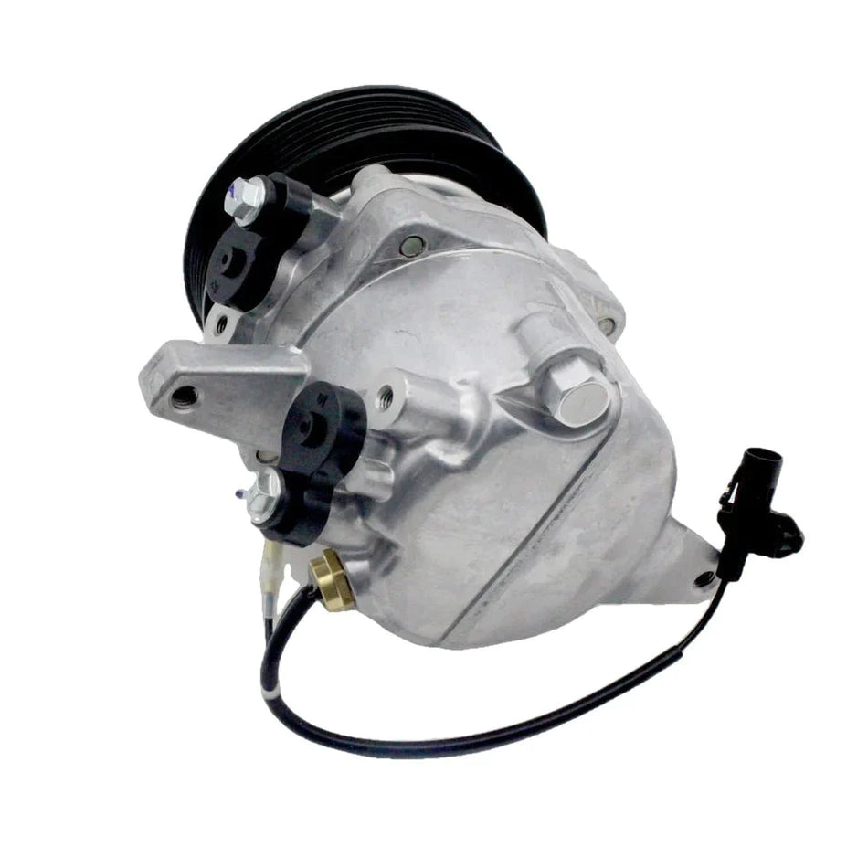 SINOCMP® 3P999-00620 A/C Compressor Air Compressor SVO7E 6 GROOVE AC Compressor Clutch Assy for Kubota M135GX GXDTC M126