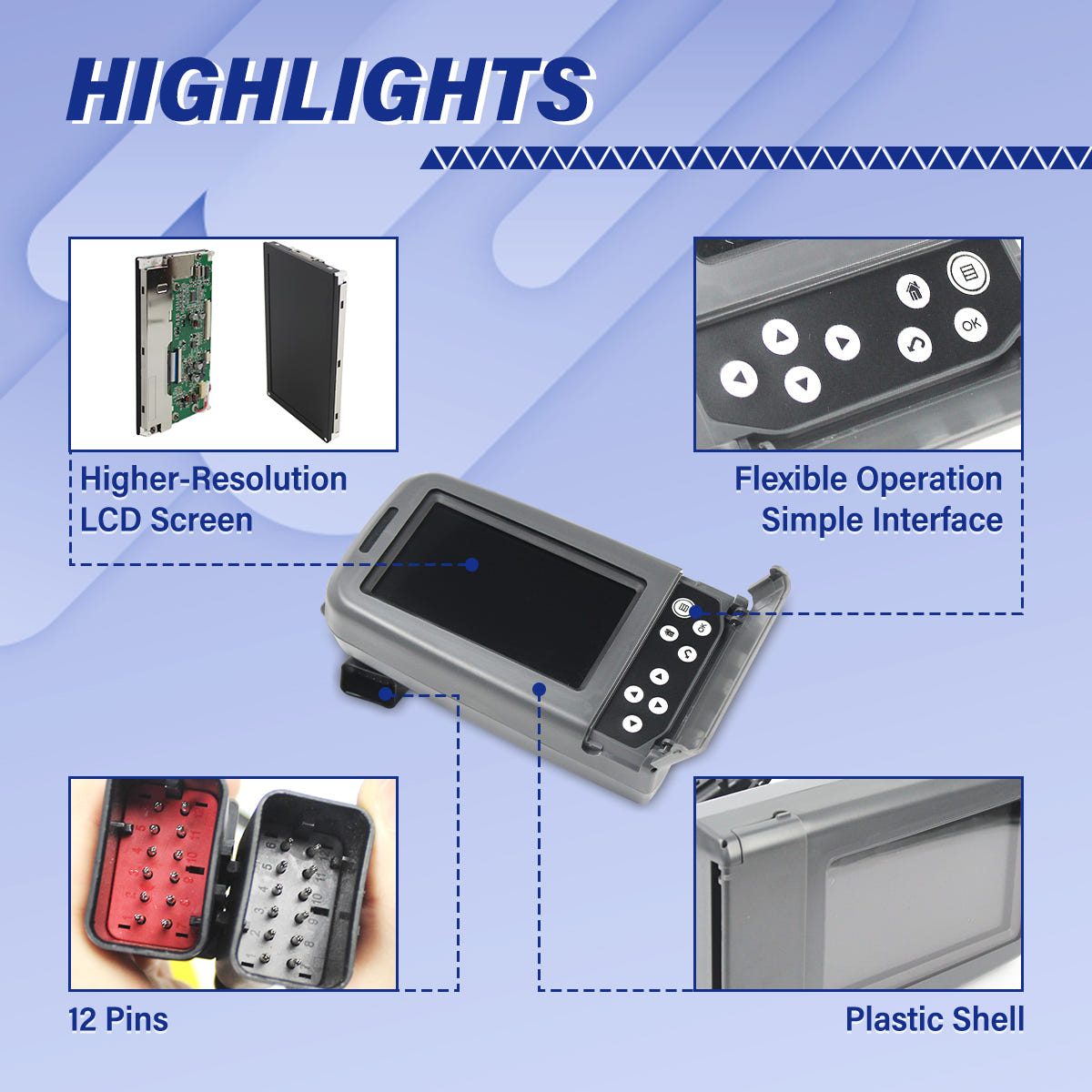 the Highlights of CAT 320D Monitor 386-3457 - Sinocmp