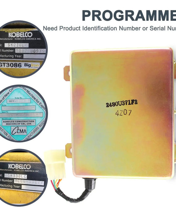 CPU del panel de control del excavador SK100-3 SK200-3 SK120-3 de 2480U371F2 2480U371F3 Kobelco