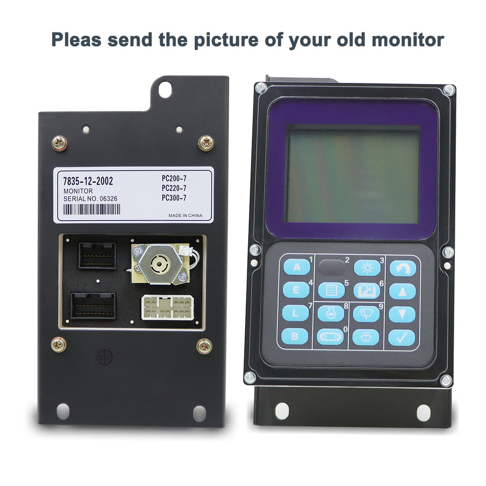 7835-12-2002 7835-12-2003 Monitor Screen for Komatsu PC400-7 PC450LC-7 - Sinocmp