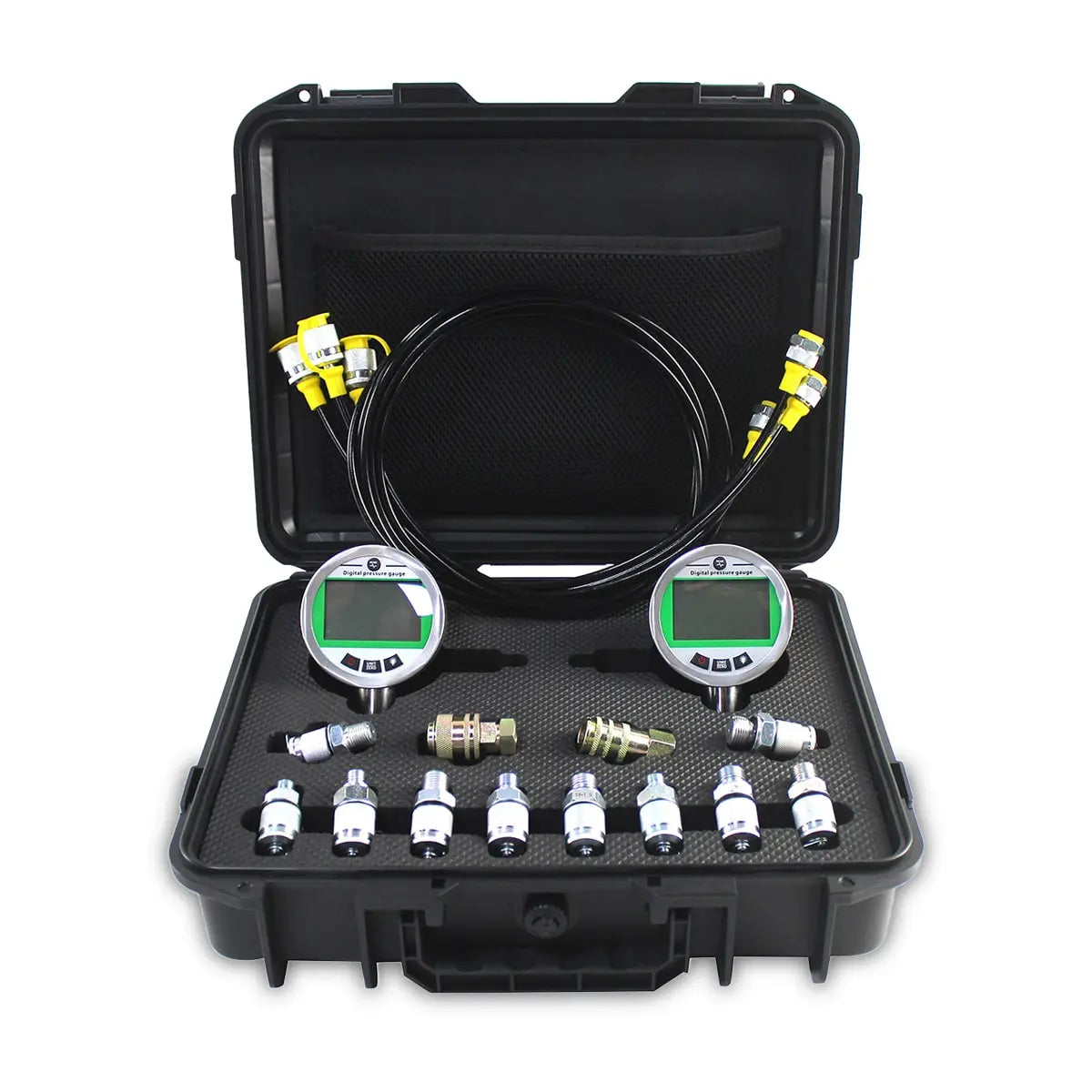 Pressure Sensor Testing Kit Hydraulic Digital Pressure Test Kit 2 Gauges 70MPA*2