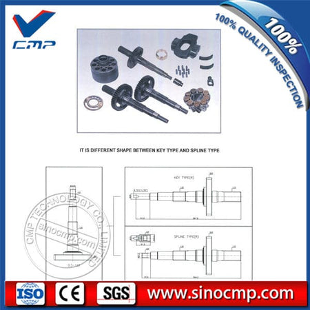 SBS80 Hydraulic Pump Spare Parts Fit 320C 325C 4