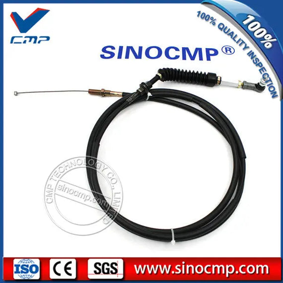 Cable del acelerador del motor del acelerador, 2,85 m, para excavadora CAT Caterpillar E330C
